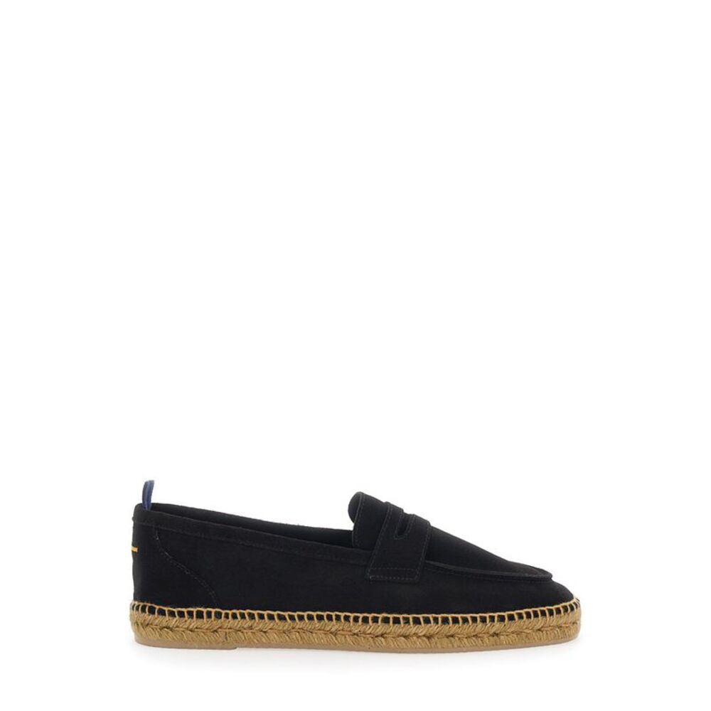 Castañer Men 'Nacho' Black Espadrillas With Penny Slot In Suede Man